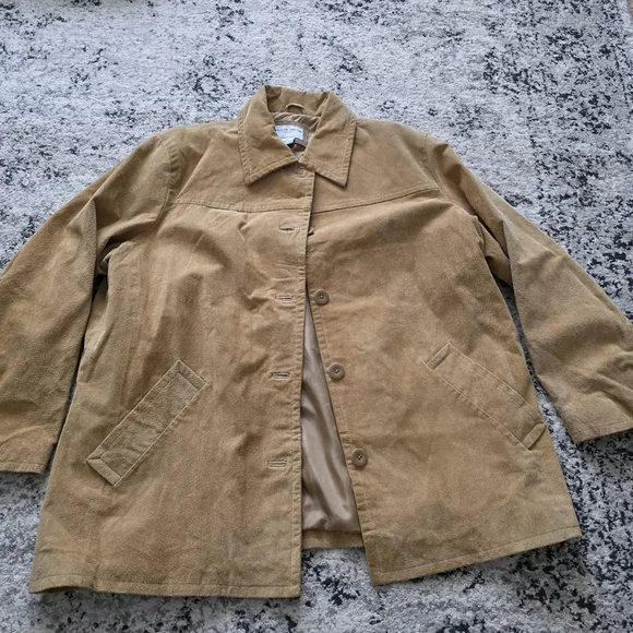 Vintage Suede Leather Jacket Jaclyn Smith Womens 0X Tan Western Chic Rodeo - Picture 1 of 8